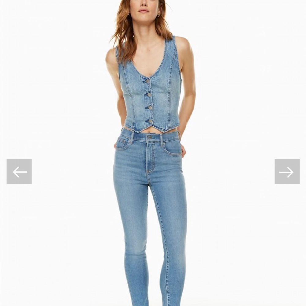 Denim Forum High-Rise Skinny Jeans
